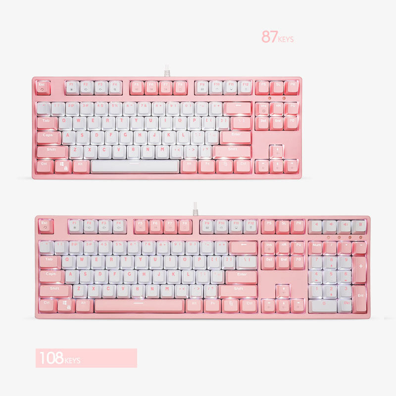 IOAOI K108 Sakura RGB Wired Mechanical Keyboard