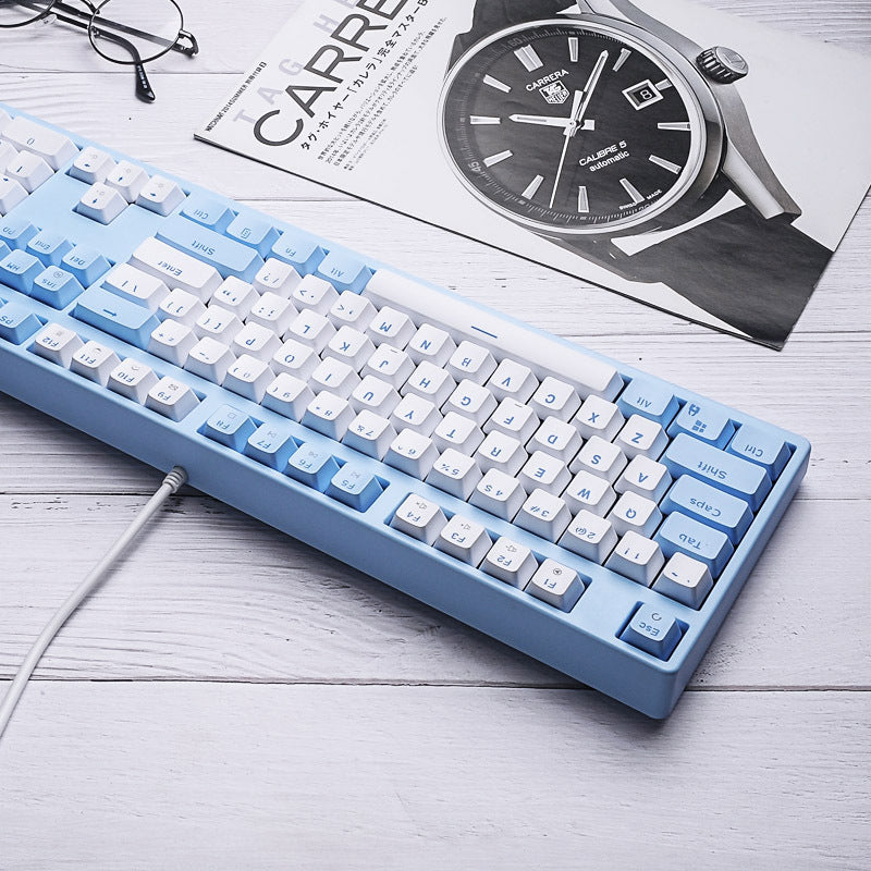 IOAOI K87 Blue RGB Wired Mechanical Keyboard