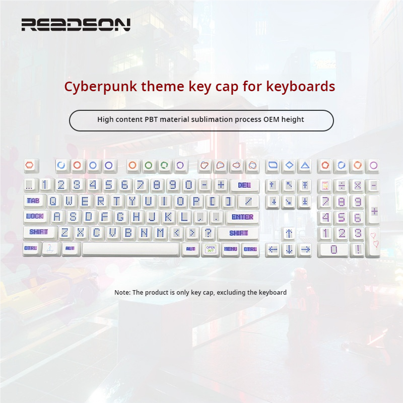 IOAOI  CyberPunk 104-Keys OEM Profile PBT Keycap Sets