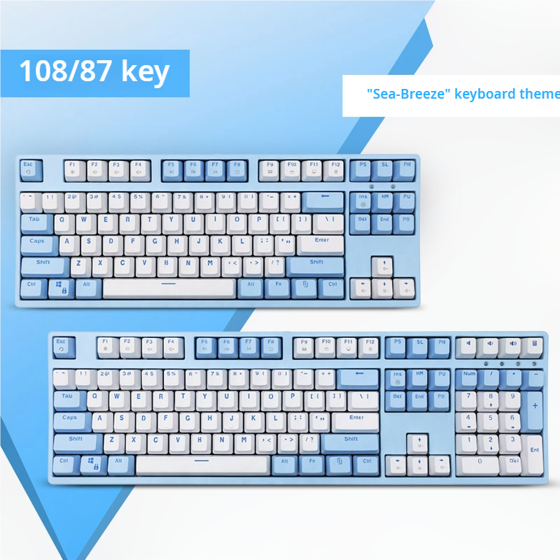 IOAOI K87 Blue RGB Wired Mechanical Keyboard