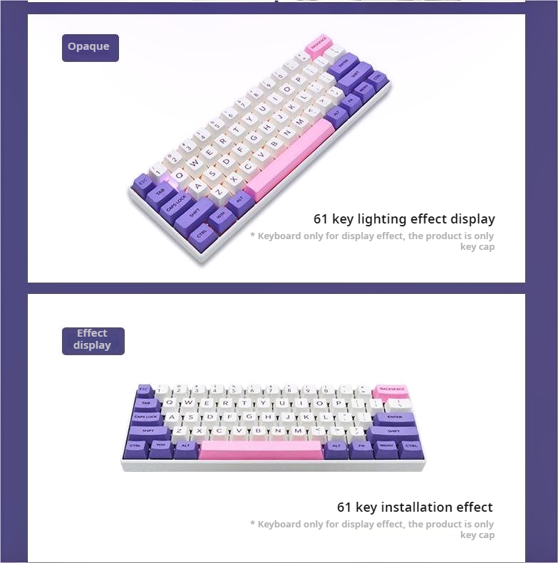 IOAOI  Eerie-Charm 104-Keys OEM Profile PBT Keycap Sets