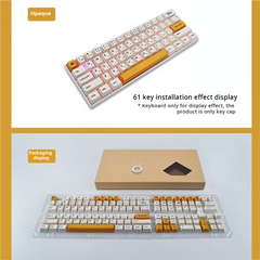 IOAOI  Bee Milk 117-Keys OEM Profile PBT Keycap Sets