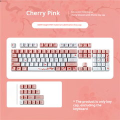 IOAOI  Cherry Pink 117-Keys OEM Profile PBT Keycap Sets