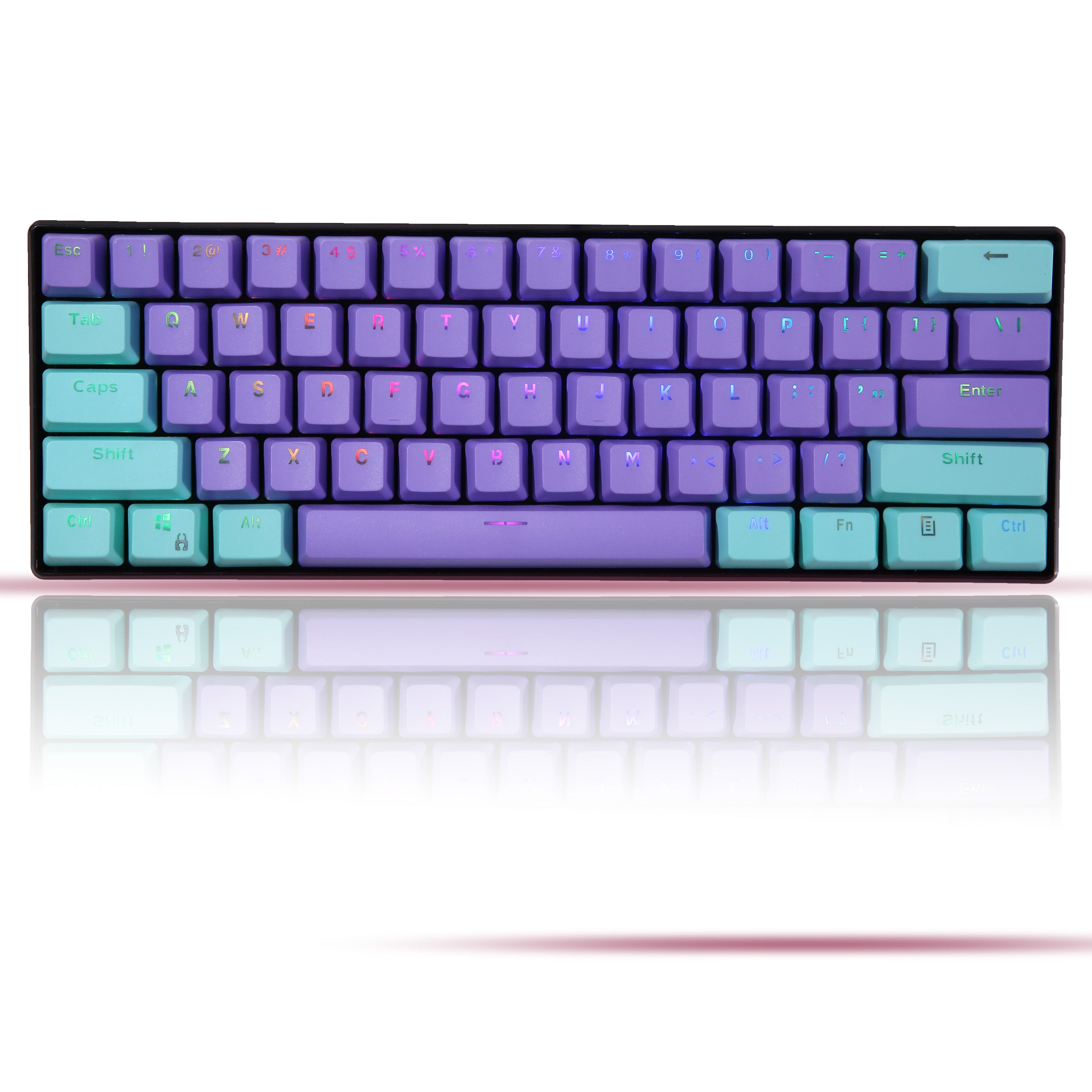 IOAOI  Contrasting colors 61-Keys OEM Profile PBT Keycap Sets