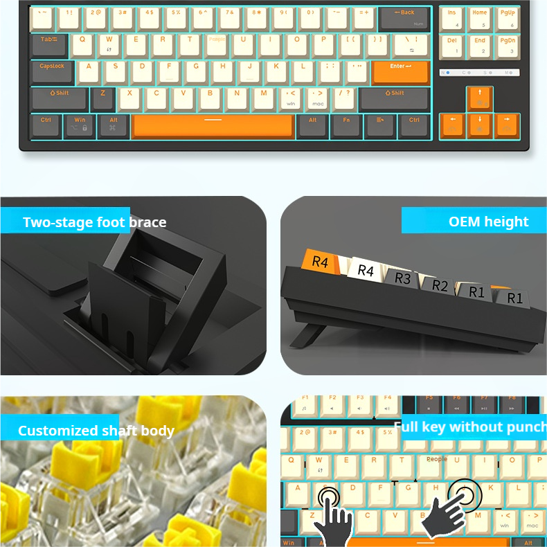 IOAOI K87 Espoir Wired Mechanical Keyboard