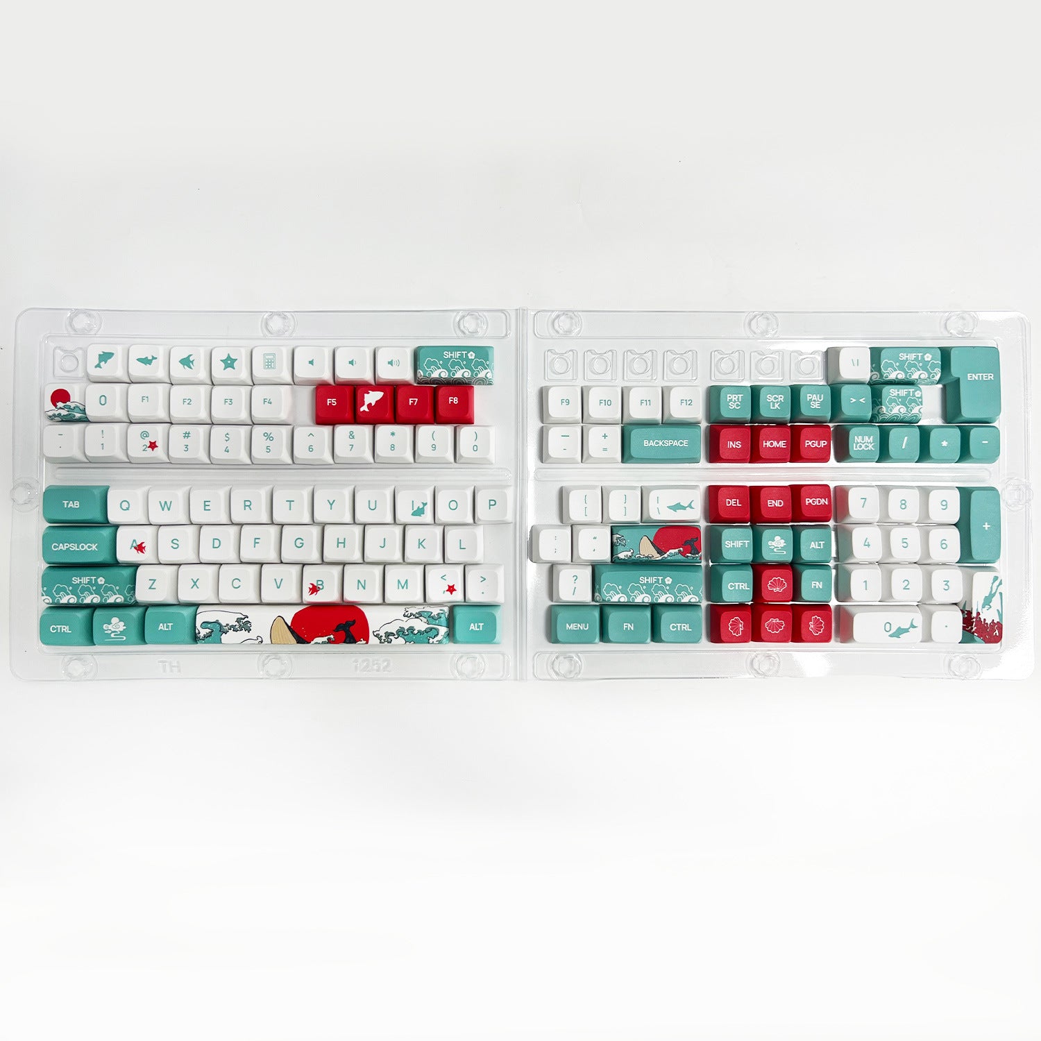 IOAOI Coral Sea 125-Keys XDA Profile PBT Keycap Sets