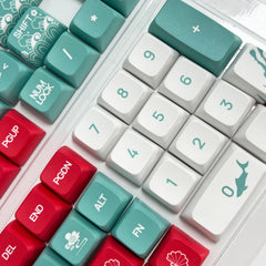 IOAOI Coral Sea 125-Keys XDA Profile PBT Keycap Sets