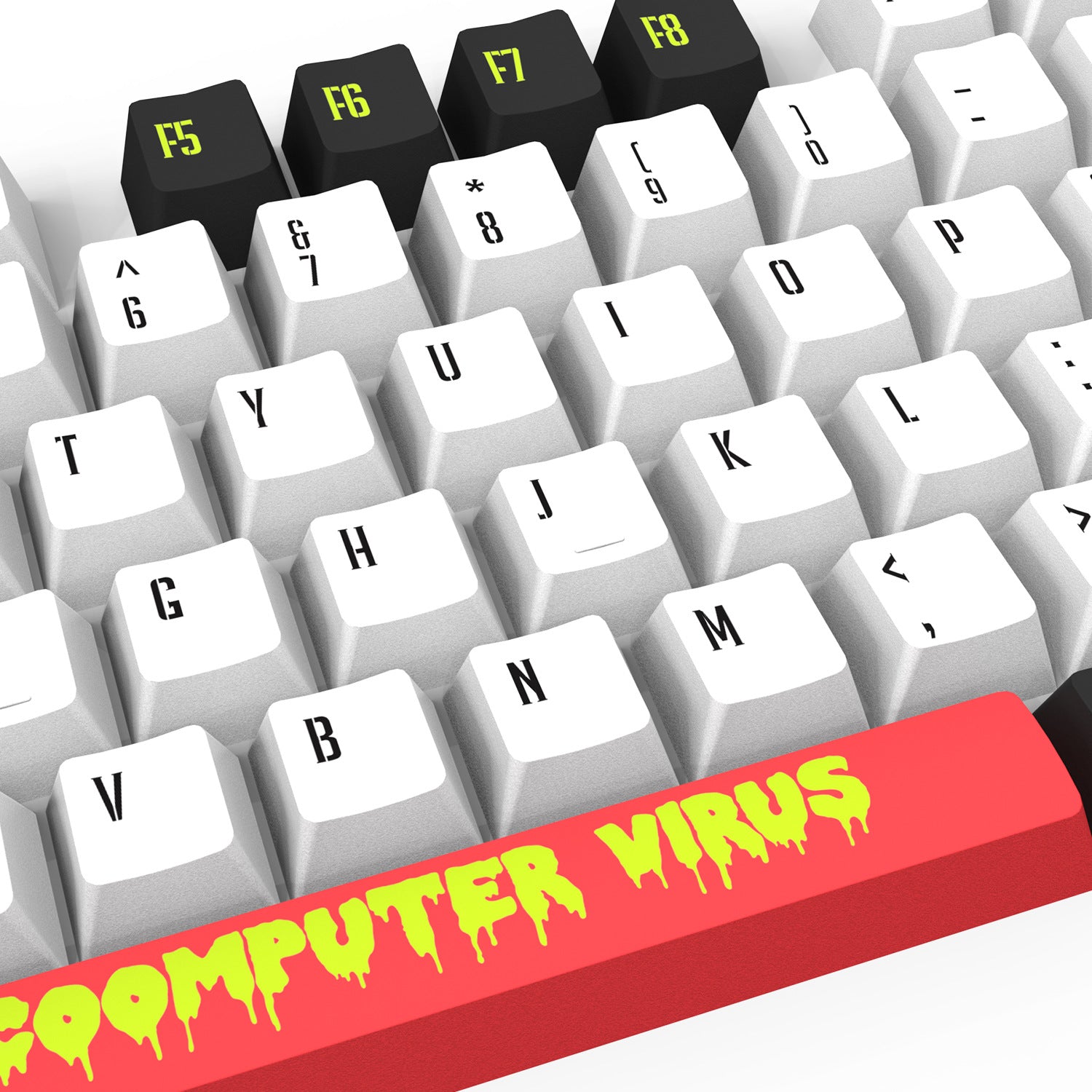 IOAOI  Computer Virus 129-Keys OEM Profile PBT Keycap Sets