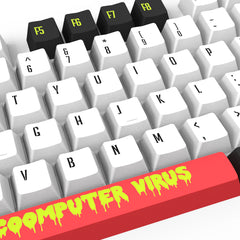 IOAOI  Computer Virus 129-Keys OEM Profile PBT Keycap Sets