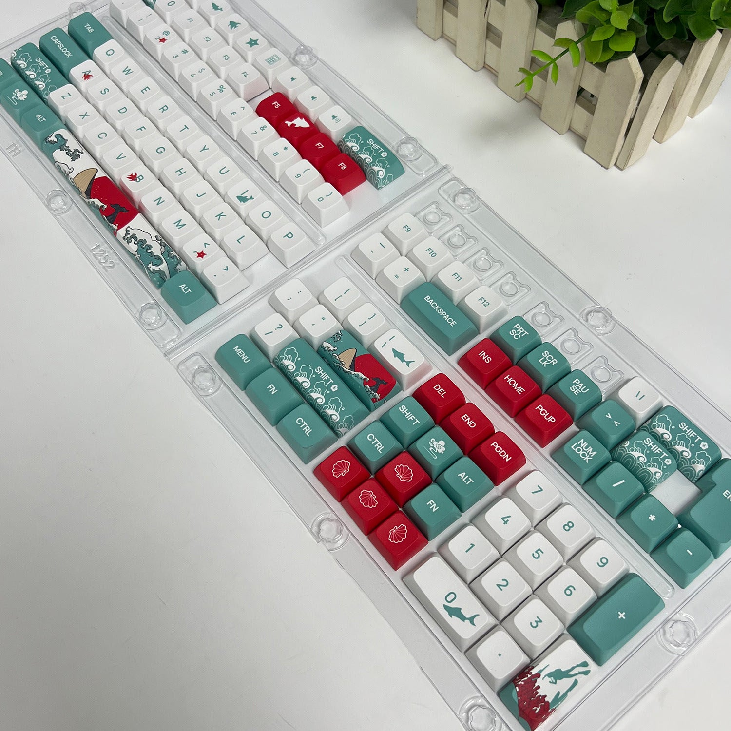 IOAOI Coral Sea 125-Keys XDA Profile PBT Keycap Sets