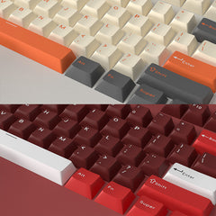 IOAOI  RED 126-Keys Cherry Profile PBT Keycap Sets