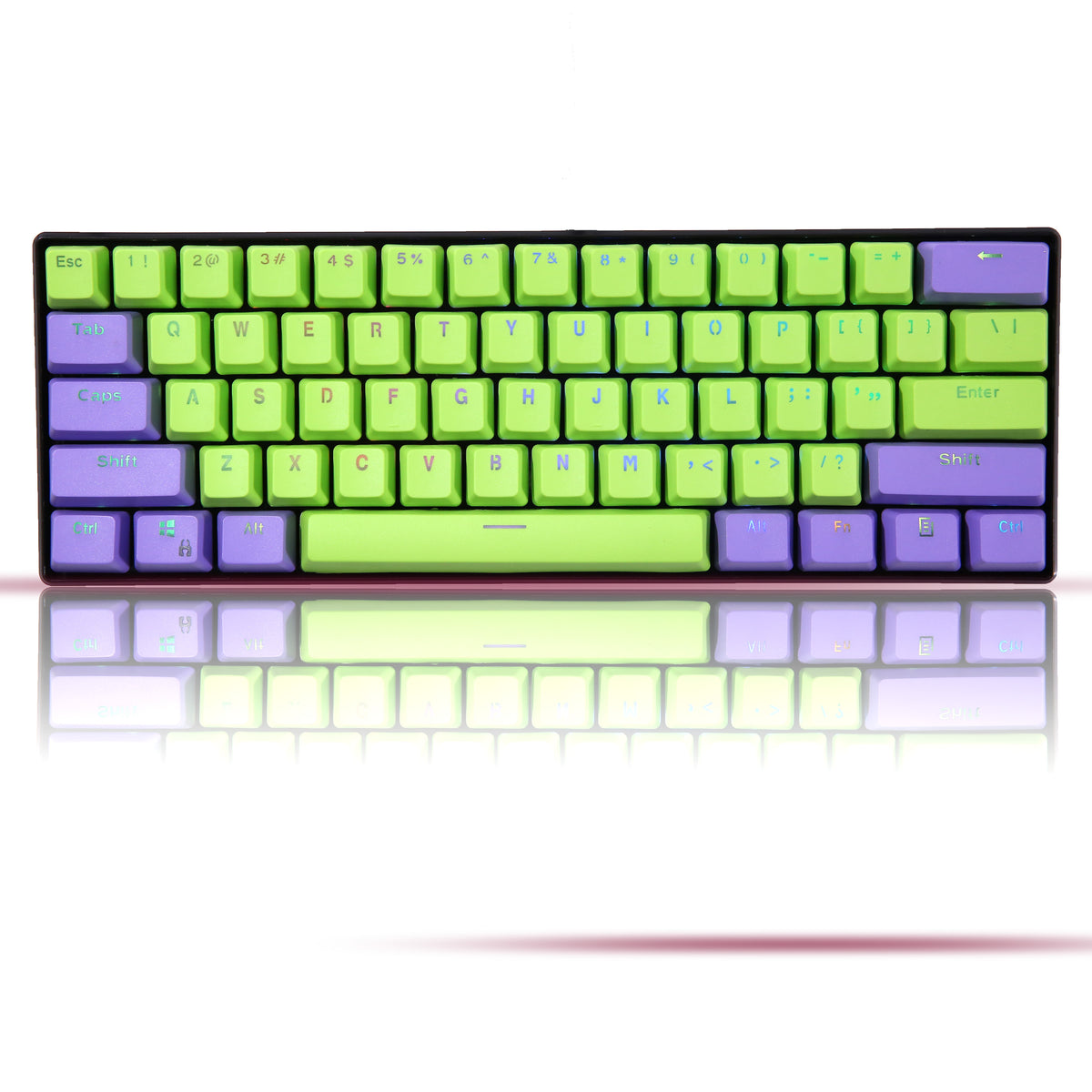 IOAOI  Contrasting colors 61-Keys OEM Profile PBT Keycap Sets