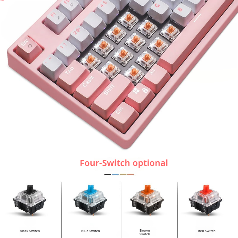 IOAOI K108 Sakura RGB Wired Mechanical Keyboard