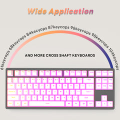 IOAOI Pudding 129-Keys OEM Profile PBT Keycap Sets